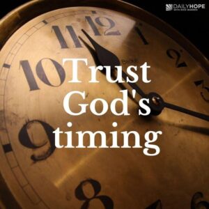 God is always right on time
